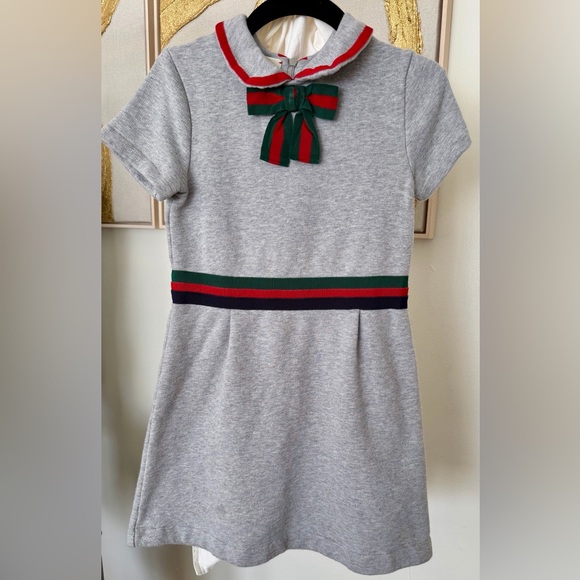 Gucci Other - Gucci Girls Gray Dress Size 8 Authentic